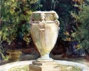 约翰辛格萨金特 - Vase Fountain, Pocantico